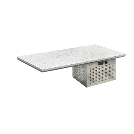 Поверхность холодильная встраиваемая ФИНИСТ STATIC table с кварцевым агломератом ПХВкм-5/7