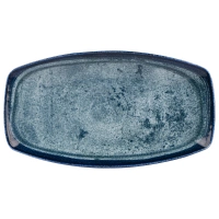 KUTAHYA Blue Stone BNBOH16KY890003 Блюдо плоское овальное (16х9,6см, h2,2см) фарфор