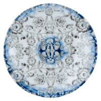 KUTAHYA Blue Blanc BNTS21DU891310 Тарелка плоская без полей (D2, d21см, h2,4см) фарфор